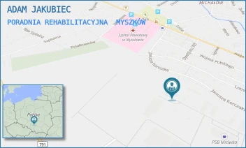 PORADNIA REHABILITACYJNA - ADAM JAKUBIEC - UL. PUŁASKIEGO 68,  MYSZKÓW