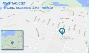 PORADNIA DIABETOLOGICZNA - ADAM JAKUBIEC - UL. 1 MAJA 130,  MYSZKÓW