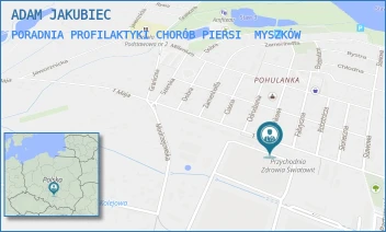PORADNIA PROFILAKTYKI CHORÓB PIERSI - ADAM JAKUBIEC - UL. 1 MAJA 130,  MYSZKÓW