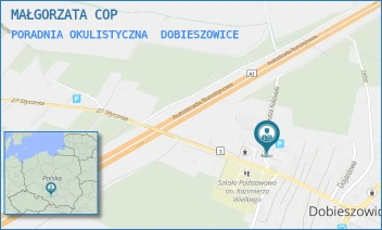 PORADNIA OKULISTYCZNA - MAŁGORZATA COP - UL. KOŚCIUSZKI 25C,  DOBIESZOWICE