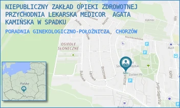 PORADNIA GINEKOLOGICZNO-POŁOŻNICZA - NIEPUBLICZNY ZAKŁAD OPIEKI ZDROWOTNEJ  PRZYCHODNIA LEKARSKA MEDICOR  AGATA KAMIŃSKA W SPADKU - UL. GRANICZNA 90,  CHORZÓW