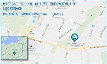 PORADNIA STOMATOLOGICZNA - MIEJSKI ZESPÓŁ OPIEKI ZDROWOTNEJ W LĘDZINACH - UL. ALEKSANDRA FREDRY 17,  LĘDZINY