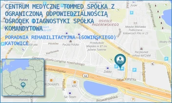PORADNIA REHABILITACYJNA (SOWIŃSKIEGO) - CENTRUM MEDYCZNE TOMMED SPÓŁKA Z OGRANICZONĄ ODPOWIEDZIALNOŚCIĄ OŚRODEK DIAGNOSTYKI SPÓŁKA KOMANDYTOWA - UL. GEN. JÓZEFA SOWIŃSKIEGO 50,  KATOWICE