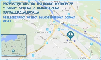 PIELĘGNIARSKA OPIEKA DŁUGOTERMINOWA DOMOWA - PRZEDSIĘBIORSTWO USŁUGOWO-WYTWÓRCZE "ISAKO" SPÓŁKA Z OGRANICZONĄ ODPOWIEDZIALNOŚCIĄ - UL. 1 MAJA 42,  WISŁA