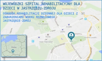 OŚRODEK REHABILITACJI DZIENNEJ DLA DZIECI Z ZABURZENIAMI WIEKU ROZWOJOWEGO - WOJEWÓDZKI SZPITAL REHABILITACYJNY DLA DZIECI W JASTRZĘBIU-ZDROJU - UL. TADEUSZA KOŚCIUSZKI 14,  JASTRZĘBIE-ZDRÓJ
