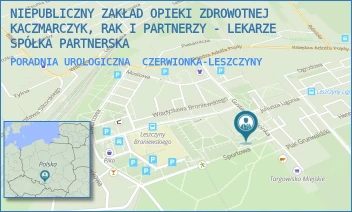 PORADNIA UROLOGICZNA - NIEPUBLICZNY ZAKŁAD OPIEKI ZDROWOTNEJ KACZMARCZYK, RAK I PARTNERZY - LEKARZE SPÓŁKA PARTNERSKA - UL. SPORTOWA 2A,  CZERWIONKA-LESZCZYNY