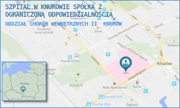ODDZIAŁ CHORÓB WEWNĘTRZNYCH II - ZESPÓŁ SZPITALI POWIATU GLIWICKIEGO SPÓŁKA Z OGRANICZONĄ ODPOWIEDZIALNOŚCIĄ - UL. NIEPODLEGŁOŚCI 8,  KNURÓW
