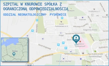 ODDZIAŁ NEONATOLOGICZNY - ZESPÓŁ SZPITALI POWIATU GLIWICKIEGO SPÓŁKA Z OGRANICZONĄ ODPOWIEDZIALNOŚCIĄ - UL. SZPITALNA 2,  PYSKOWICE