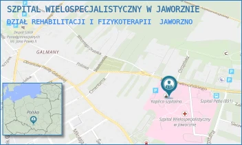 DZIAŁ REHABILITACJI I FIZYKOTERAPII - SZPITAL WIELOSPECJALISTYCZNY W JAWORZNIE - UL. JÓZEFA CHEŁMOŃSKIEGO 28,  JAWORZNO