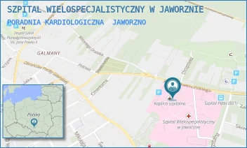 PORADNIA KARDIOLOGICZNA - SZPITAL WIELOSPECJALISTYCZNY W JAWORZNIE - UL. JÓZEFA CHEŁMOŃSKIEGO 28,  JAWORZNO