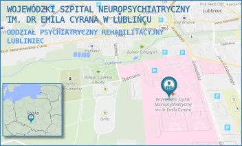 ODDZIAŁ PSYCHIATRYCZNY REHABILITACYJNY - WOJEWÓDZKI SZPITAL NEUROPSYCHIATRYCZNY IM. DR EMILA CYRANA W LUBLIŃCU - UL. GRUNWALDZKA 48,  LUBLINIEC