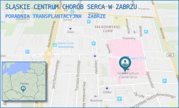 PORADNIA TRANSPLANTACYJNA - ŚLĄSKIE CENTRUM CHORÓB SERCA W ZABRZU - UL. MARII CURIE-SKŁODOWSKIEJ 9,  ZABRZE