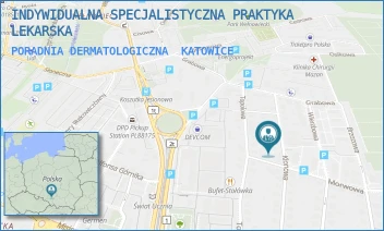 PORADNIA DERMATOLOGICZNA - INDYWIDUALNA SPECJALISTYCZNA PRAKTYKA LEKARSKA - UL. KLONOWA 28,  KATOWICE