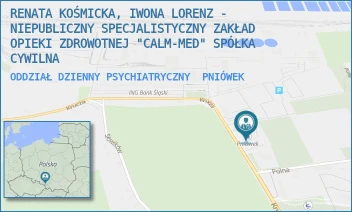 ODDZIAŁ DZIENNY PSYCHIATRYCZNY - RENATA KOŚMICKA, IWONA LORENZ - NIEPUBLICZNY SPECJALISTYCZNY ZAKŁAD OPIEKI ZDROWOTNEJ "CALM-MED" SPÓŁKA CYWILNA - UL. KRUCZA 12,  PNIÓWEK