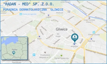 PORADNIA DERMATOLOGICZNA - "RADAN - MED" SP. Z O.O. - BASZTOWA 3,  GLIWICE