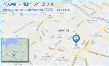 PORADNIA OTOLARYNGOLOGICZNA - "RADAN - MED" SP. Z O.O. - UL. BASZTOWA 3,  GLIWICE