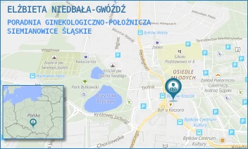 PORADNIA GINEKOLOGICZNO-POŁOŻNICZA - ELŻBIETA NIEDBAŁA-GWÓŹDŹ - UL. NIEPODLEGŁOŚCI 29,  SIEMIANOWICE ŚLĄSKIE