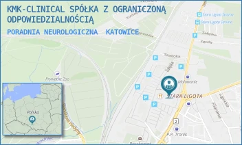 PORADNIA NEUROLOGICZNA - KMK-CLINICAL SPÓŁKA Z OGRANICZONĄ ODPOWIEDZIALNOŚCIĄ - UL. ZAŁĘSKA 9,  KATOWICE