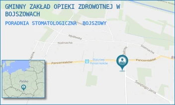 PORADNIA STOMATOLOGICZNA - GMINNY ZAKŁAD OPIEKI ZDROWOTNEJ W BOJSZOWACH - UL. ŚWIĘTEGO JANA 41,  BOJSZOWY