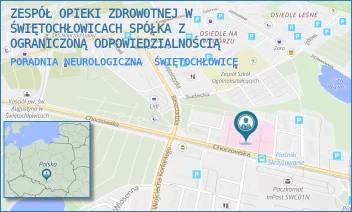 PORADNIA NEUROLOGICZNA - ZESPÓŁ OPIEKI ZDROWOTNEJ W ŚWIĘTOCHŁOWICACH SPÓŁKA Z OGRANICZONĄ ODPOWIEDZIALNOŚCIĄ W RESTRUKTURYZACJI - UL. CHORZOWSKA 36,  ŚWIĘTOCHŁOWICE