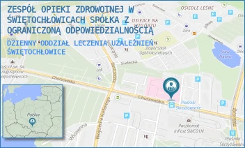 DZIENNY ODDZIAŁ LECZENIA UZALEŻNIEŃ - ZESPÓŁ OPIEKI ZDROWOTNEJ W ŚWIĘTOCHŁOWICACH SPÓŁKA Z OGRANICZONĄ ODPOWIEDZIALNOŚCIĄ W RESTRUKTURYZACJI - UL. CHORZOWSKA 34,  ŚWIĘTOCHŁOWICE