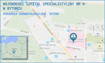 PORADNIA DERMATOLOGICZNA - WOJEWÓDZKI SZPITAL SPECJALISTYCZNY NR 4 W BYTOMIU - ALEJA LEGIONÓW 10,  BYTOM
