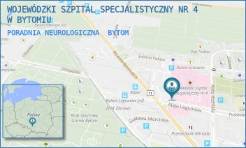 PORADNIA NEUROLOGICZNA - WOJEWÓDZKI SZPITAL SPECJALISTYCZNY NR 4 W BYTOMIU - UL. ALEJA LEGIONÓW 10,  BYTOM