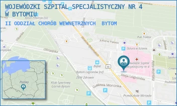 II ODDZIAŁ CHORÓB WEWNĘTRZNYCH - WOJEWÓDZKI SZPITAL SPECJALISTYCZNY NR 4 W BYTOMIU - UL. ALEJA LEGIONÓW 10,  BYTOM