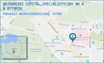 PORADNIA NEUROCHIRURGICZNA - WOJEWÓDZKI SZPITAL SPECJALISTYCZNY NR 4 W BYTOMIU - UL. ALEJA LEGIONÓW 10,  BYTOM