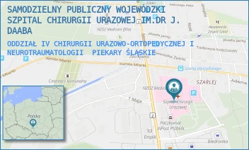 ODDZIAŁ IV CHIRURGII URAZOWO-ORTOPEDYCZNEJ I NEUROTRAUMATOLOGII - SAMODZIELNY PUBLICZNY WOJEWÓDZKI SZPITAL CHIRURGII URAZOWEJ IM.DR J. DAABA - UL. BYTOMSKA 62,  PIEKARY ŚLĄSKIE