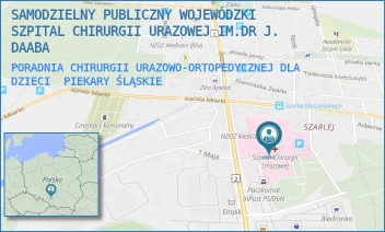 PORADNIA CHIRURGII URAZOWO-ORTOPEDYCZNEJ DLA DZIECI - SAMODZIELNY PUBLICZNY WOJEWÓDZKI SZPITAL CHIRURGII URAZOWEJ IM.DR J. DAABA - UL. BYTOMSKA 62,  PIEKARY ŚLĄSKIE
