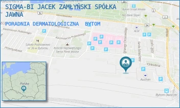 PORADNIA DERMATOLOGICZNA - SIGMA-BI JACEK ZAMŁYŃSKI SPÓŁKA JAWNA - UL. IGNACEGO CHRZANOWSKIEGO 23,  BYTOM