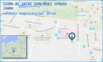 PORADNIA PROKTOLOGICZNA - SIGMA-BI JACEK ZAMŁYŃSKI SPÓŁKA JAWNA - UL. LEONA WYCZÓŁKOWSKIEGO 26/2-9,  BYTOM