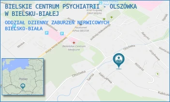 ODDZIAŁ DZIENNY ZABURZEŃ NERWICOWYCH - BIELSKIE CENTRUM PSYCHIATRII - OLSZÓWKA W BIELSKU-BIAŁEJ - UL. OLSZÓWKA 102,  BIELSKO-BIAŁA