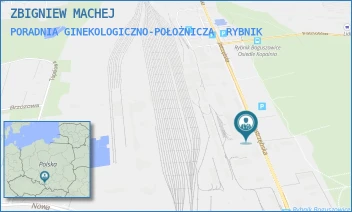 PORADNIA GINEKOLOGICZNO-POŁOŻNICZA - ZBIGNIEW MACHEJ - UL. JASTRZĘBSKA 12,  RYBNIK