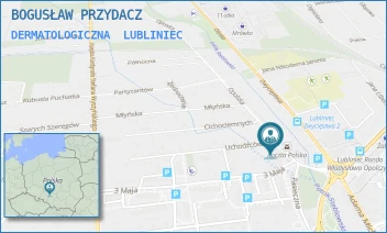 DERMATOLOGICZNA - BOGUSŁAW PRZYDACZ - UL. OPOLSKA 1,  LUBLINIEC