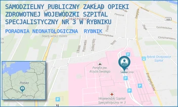 PORADNIA NEONATOLOGICZNA - SAMODZIELNY PUBLICZNY ZAKŁAD OPIEKI ZDROWOTNEJ WOJEWÓDZKI SZPITAL SPECJALISTYCZNY NR 3 W RYBNIKU - ENERGETYKÓW  46,  RYBNIK