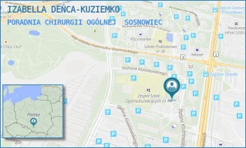 PORADNIA CHIRURGII OGÓLNEJ - IZABELLA DEŃCA-KUZIEMKO - UL. STEFANA KISIELEWSKIEGO 2,  SOSNOWIEC