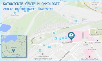 ZAKŁAD RADIOTERAPII - KATOWICKIE CENTRUM ONKOLOGII - UL. RACIBORSKA 27,  KATOWICE
