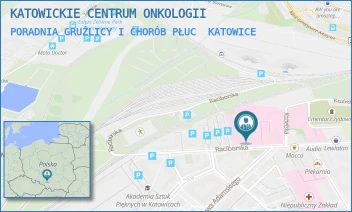 PORADNIA GRUŹLICY I CHORÓB PŁUC - KATOWICKIE CENTRUM ONKOLOGII - UL. RACIBORSKA 27,  KATOWICE