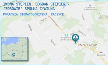 PORADNIA STOMATOLOGICZNA - IWONA STĘPIEŃ, BOGDAN STĘPIEŃ - "ZDROWIE" SPÓŁKA CYWILNA - UL. SOBIESKIEGO 12,  KACZYCE