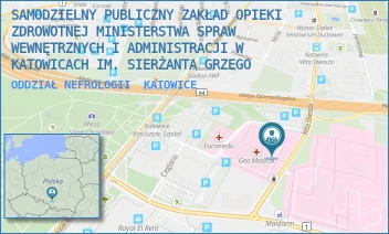 ODDZIAŁ NEFROLOGII - SAMODZIELNY PUBLICZNY ZAKŁAD OPIEKI ZDROWOTNEJ MINISTERSTWA SPRAW WEWNĘTRZNYCH I ADMINISTRACJI W KATOWICACH IM. SIERŻANTA GRZEGO - UL. WITA STWOSZA 39-41,  KATOWICE