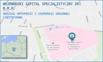 ODDZIAŁ ORTOPEDII I CHIRURGII URAZOWEJ - WOJEWÓDZKI SZPITAL SPECJALISTYCZNY IM. N.M.P. - UL. BIALSKA 104/118,  CZĘSTOCHOWA