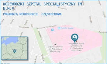 PORADNIA NEUROLOGII - WOJEWÓDZKI SZPITAL SPECJALISTYCZNY IM. N.M.P. - UL. BIALSKA 104/118,  CZĘSTOCHOWA