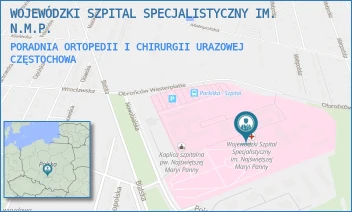PORADNIA ORTOPEDII I CHIRURGII URAZOWEJ - WOJEWÓDZKI SZPITAL SPECJALISTYCZNY IM. N.M.P. - UL. BIALSKA 104/118,  CZĘSTOCHOWA