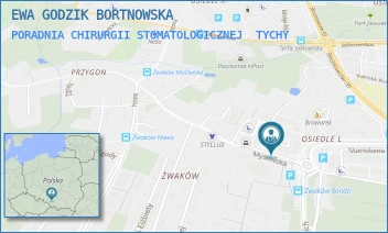 PORADNIA CHIRURGII STOMATOLOGICZNEJ - EWA GODZIK BORTNOWSKA - UL. MYŚLIWSKA 4,  TYCHY