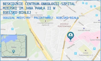 ODDZIAŁ MEDYCYNY  PALIATYWNEJ - BESKIDZKIE CENTRUM ONKOLOGII-SZPITAL MIEJSKI IM.JANA PAWŁA II W BIELSKU-BIAŁEJ - UL. EMILII PLATER 17,  BIELSKO-BIAŁA