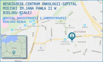 ODDZIAŁ RADIOTERAPII I CHEMIOTERAPII - BESKIDZKIE CENTRUM ONKOLOGII-SZPITAL MIEJSKI IM.JANA PAWŁA II W BIELSKU-BIAŁEJ - UL. WYZWOLENIA 18,  BIELSKO-BIAŁA