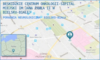 PORADNIA NEUROLOGICZNA - BESKIDZKIE CENTRUM ONKOLOGII-SZPITAL MIEJSKI IM.JANA PAWŁA II W BIELSKU-BIAŁEJ - UL. STANISŁAWA WYSPIAŃSKIEGO 21,  BIELSKO-BIAŁA