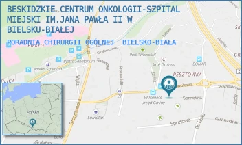 PORADNIA CHIRURGII OGÓLNEJ - BESKIDZKIE CENTRUM ONKOLOGII-SZPITAL MIEJSKI IM.JANA PAWŁA II W BIELSKU-BIAŁEJ - UL. WYZWOLENIA 18,  BIELSKO-BIAŁA